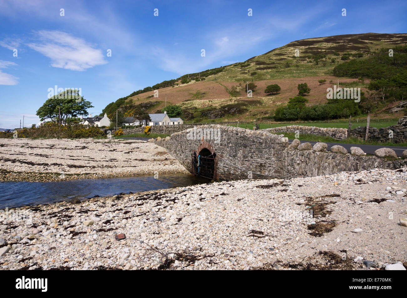 Catacol Bridge, Isle of Arran, Scotland Stock Photo