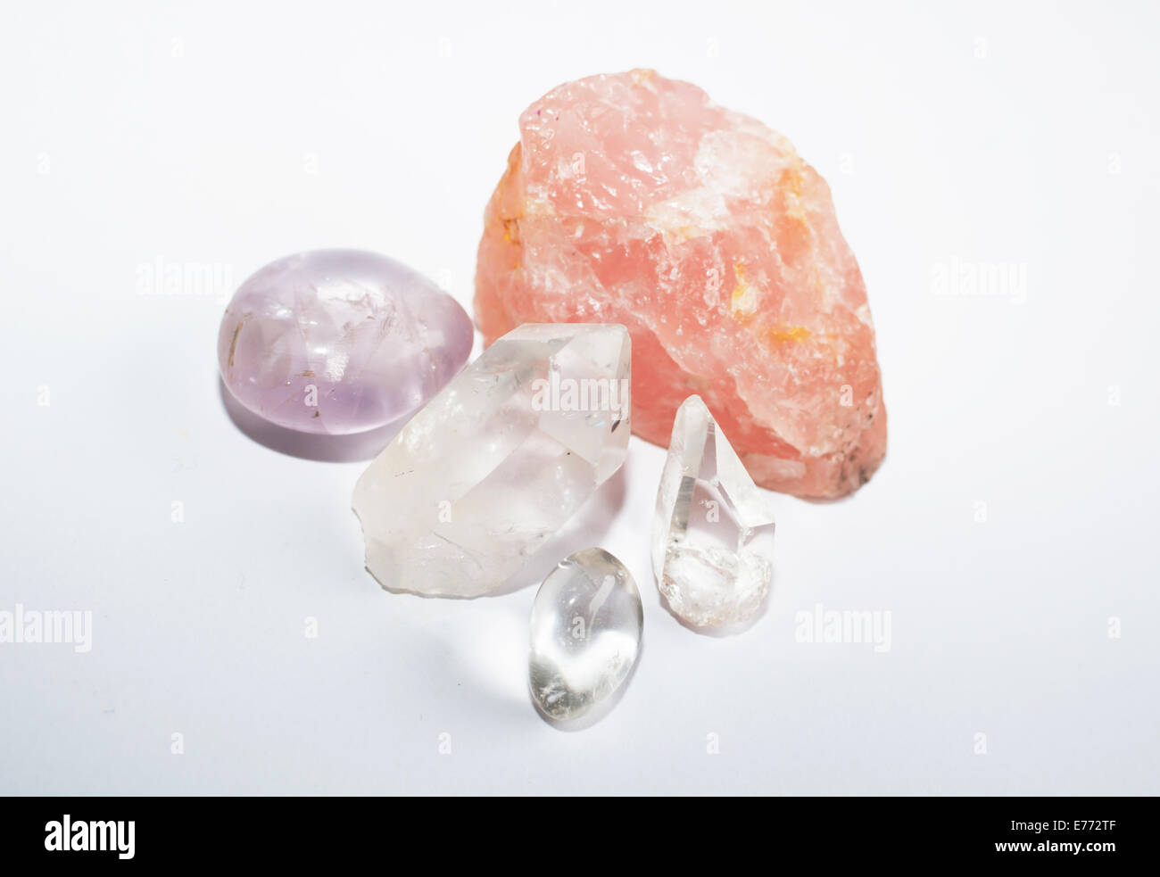 Rose Quartz And Healing Crystals Stock Photo - Download Image Now - Crystal,  Crystal Healing, Stone - Object - iStock