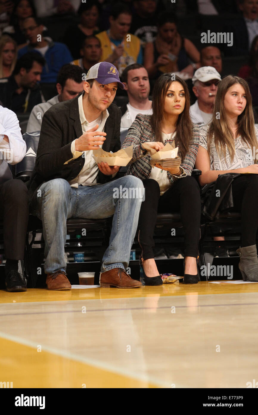 Celebrities courtside at the Lakers game. The Los Angeles Lakers defeated  the Boston Celtics by the score of 101-92 at Staples Center Featuring:  Floyd Mayweather Jr. Where: Los Angeles, California, United States