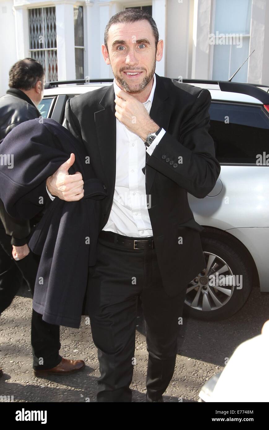 Celebrities and sports personalities arrive at a Sport Relief recording