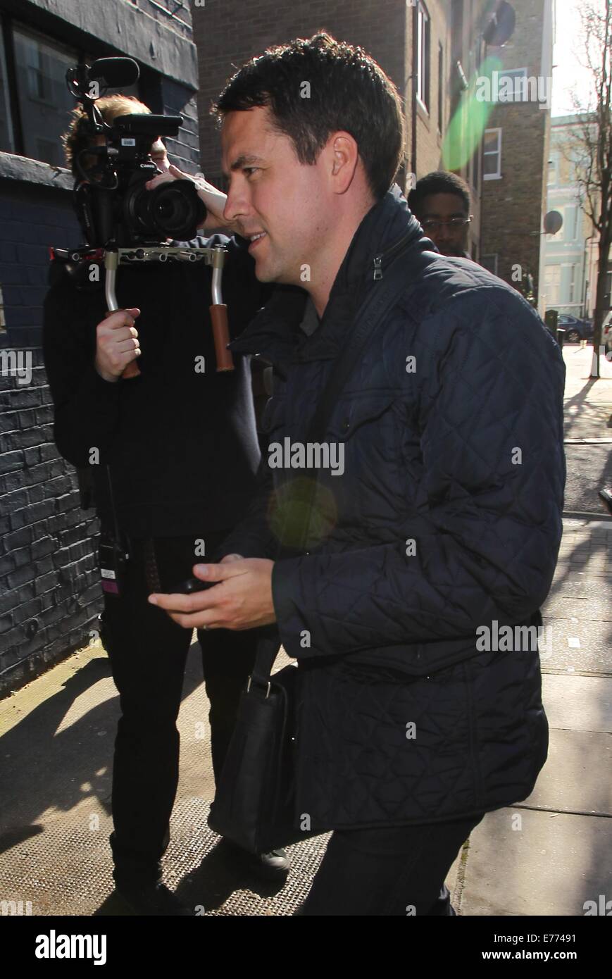 Celebrities and sports personalities arrive at a Sport Relief recording