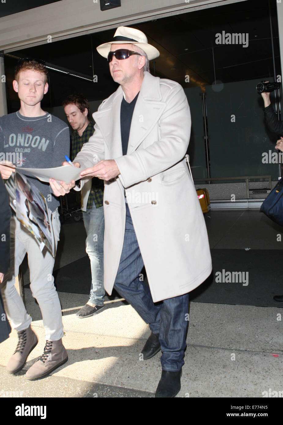 Nicolas Cage at Los Angeles International Airport (LAX) Featuring