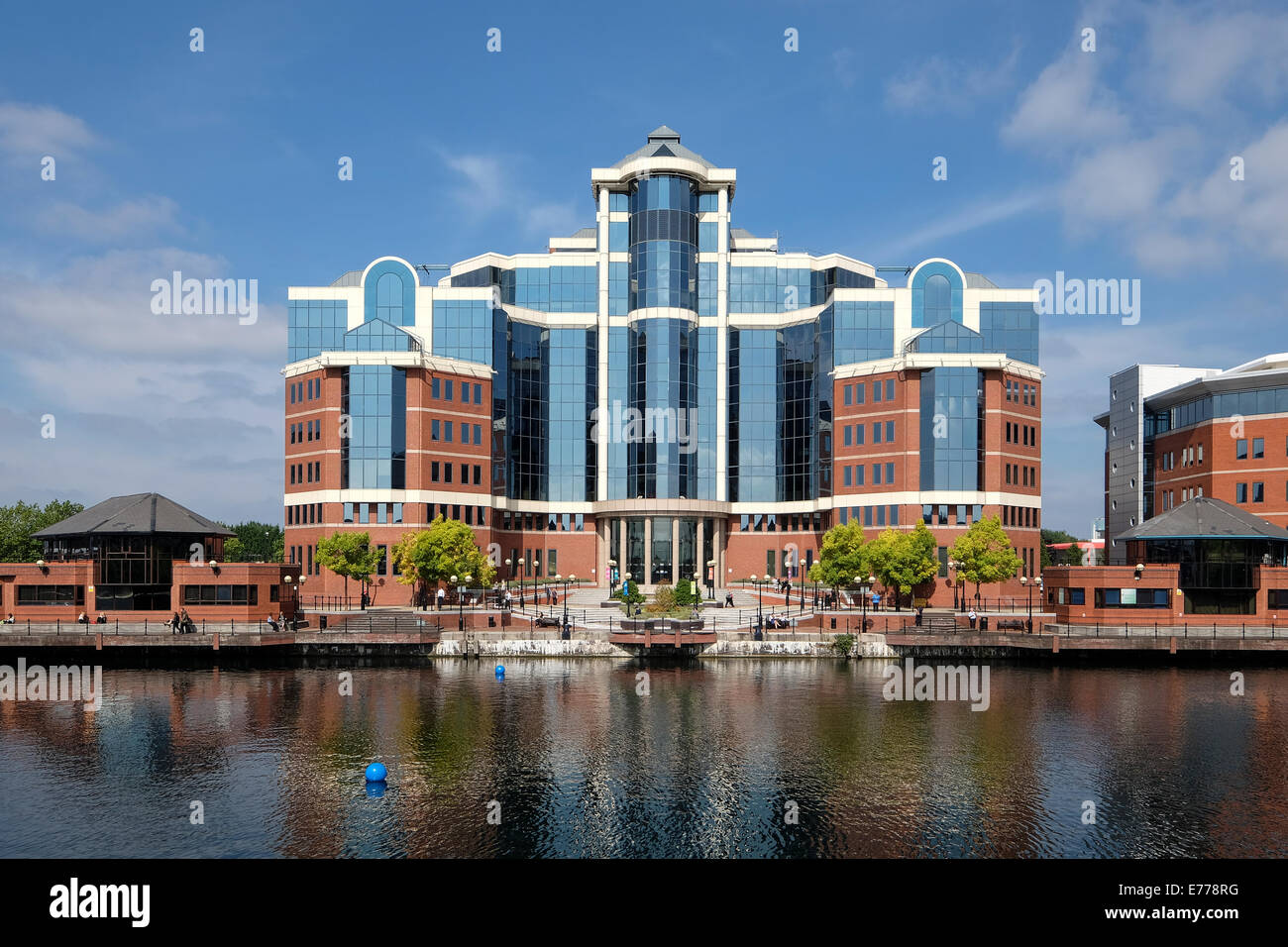 Victoria Building Manchester Salford Quays Stock Photo