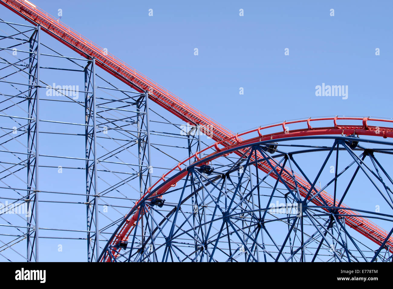 The Big One roller coaster in Blackpool Pleasure Beach, Blackpool, Lancashire Stock Photo