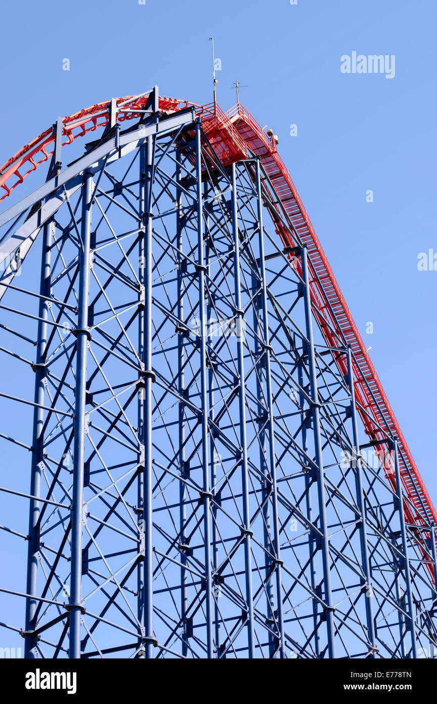 The Big One roller coaster in Blackpool Pleasure Beach, Blackpool, Lancashire Stock Photo