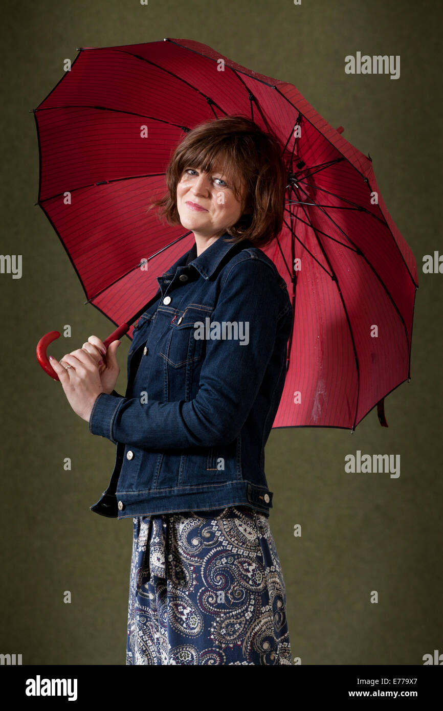Alyssa Popiel, author, at the Edinburgh International Book Festival 2014. Edinburgh, Scotland. 10th August 2014 Stock Photo