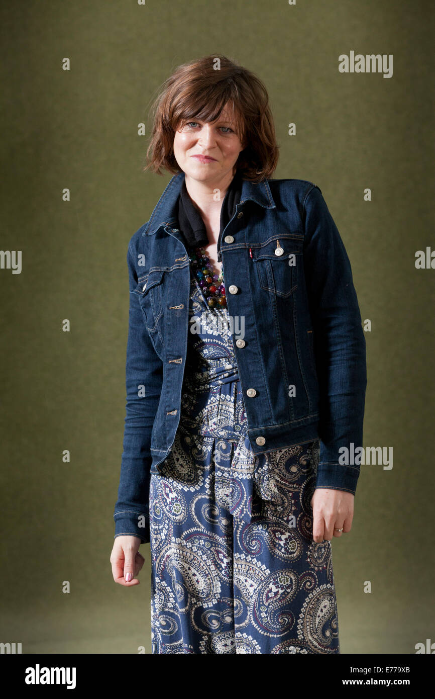 Alyssa Popiel, author, at the Edinburgh International Book Festival 2014. Edinburgh, Scotland. 10th August 2014 Stock Photo