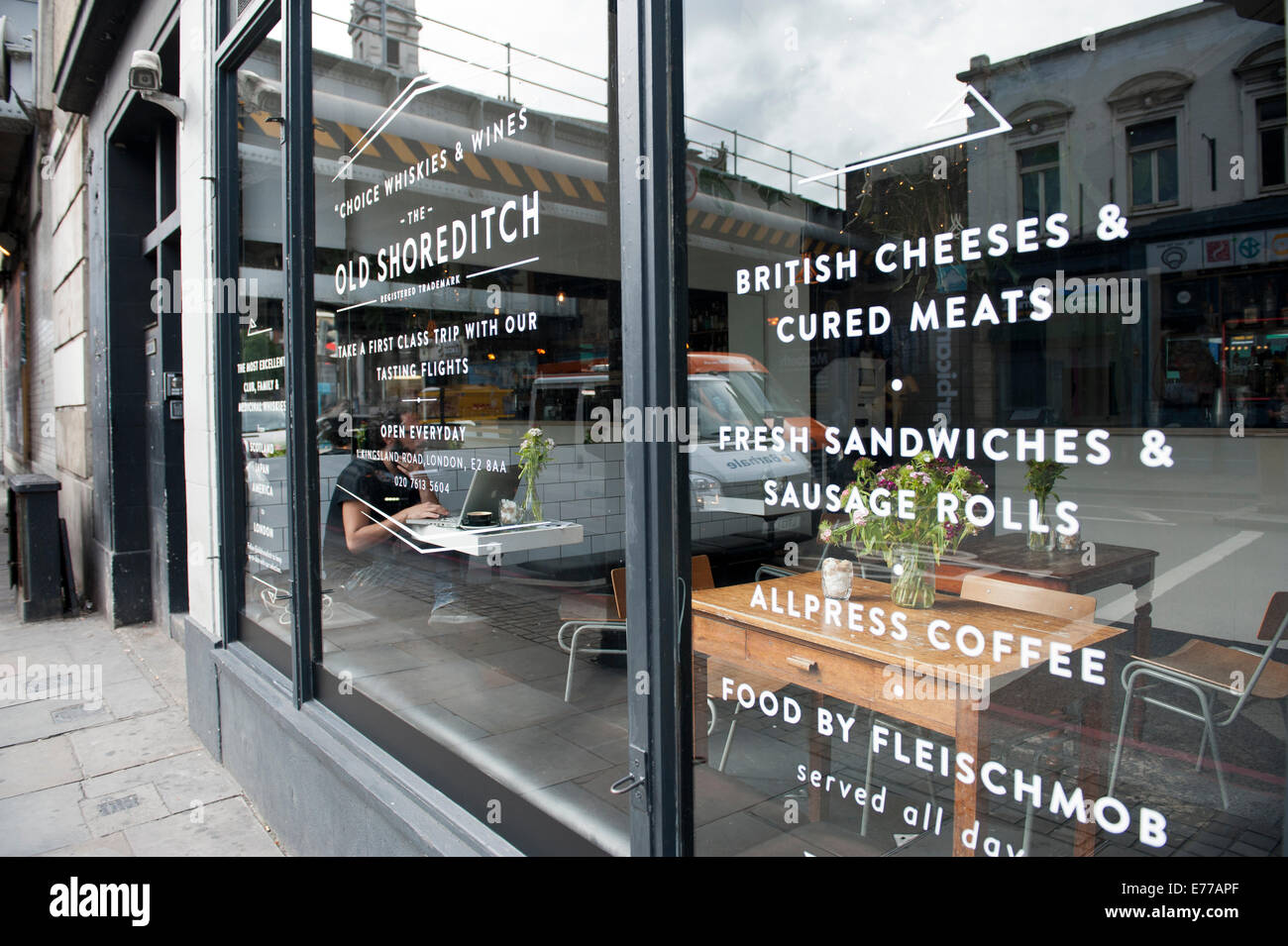 Old street in Shoreditch Stock Photo Alamy