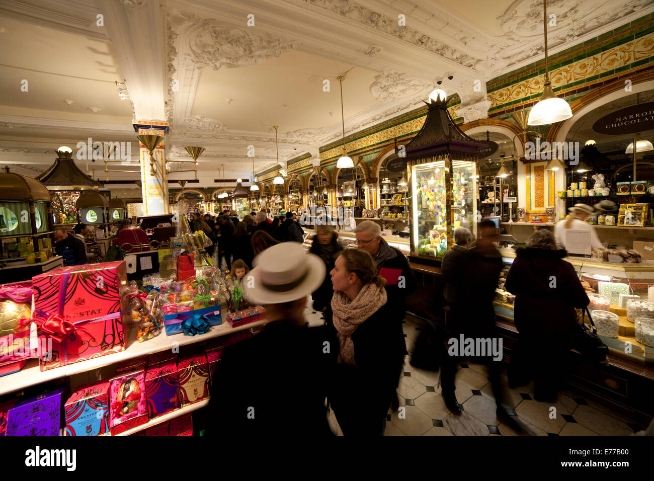 Harrods food floor market. London, UK Stock Photo - Alamy