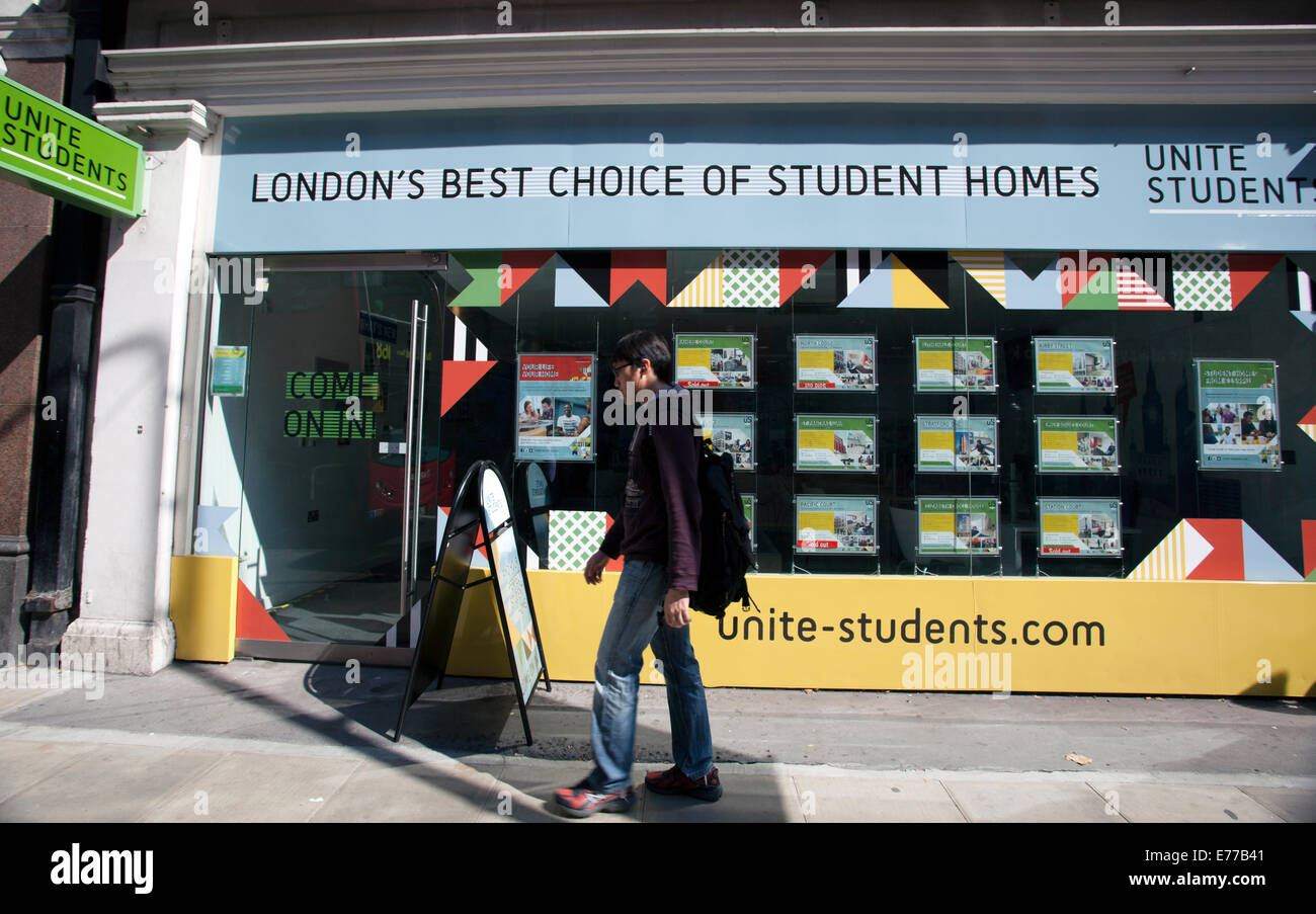 Unite Students agency, Holborn, London Stock Photo Alamy