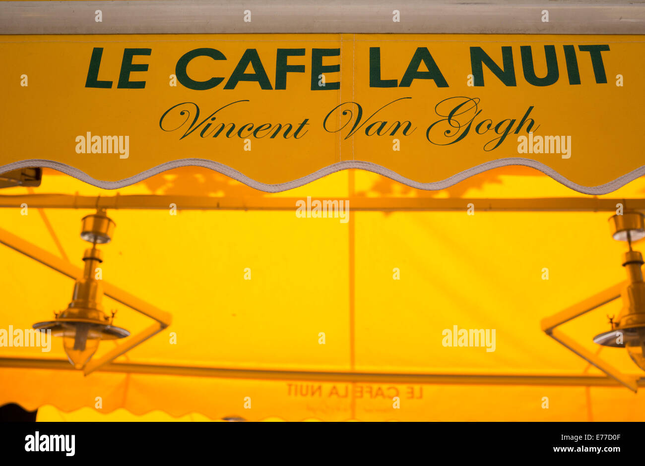 Cafe la Nuit in Arles France Stock Photo
