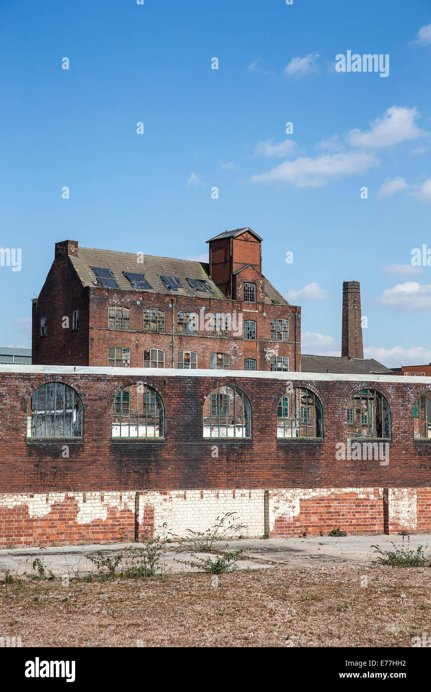 Construction and building work on Eagle works at Little Kelham sustainable property development in Kelham Island Sheffield. Stock Photo