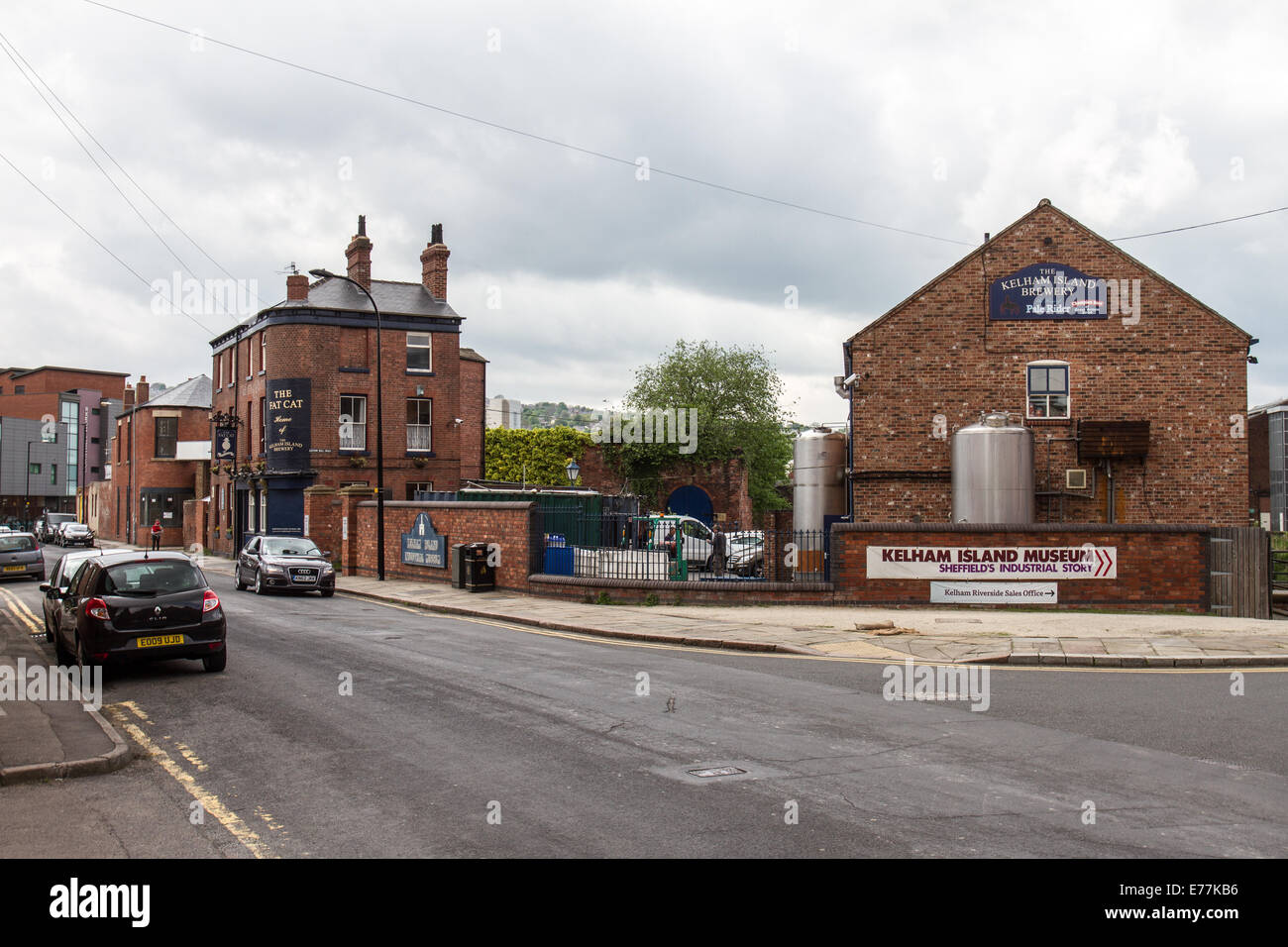 The Kelham Island Brewery, a small independent micro brewery based in Sheffield, South Yorkshire  England Stock Photo