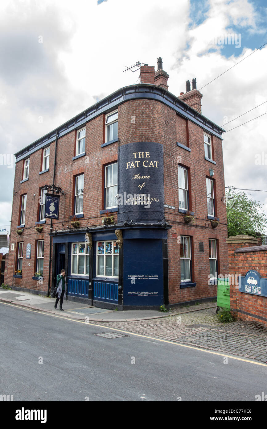 Fat Cat Pub in Kelham Island in the Kelham Island Quarter of Sheffield South Yorkshire, England UK Stock Photo