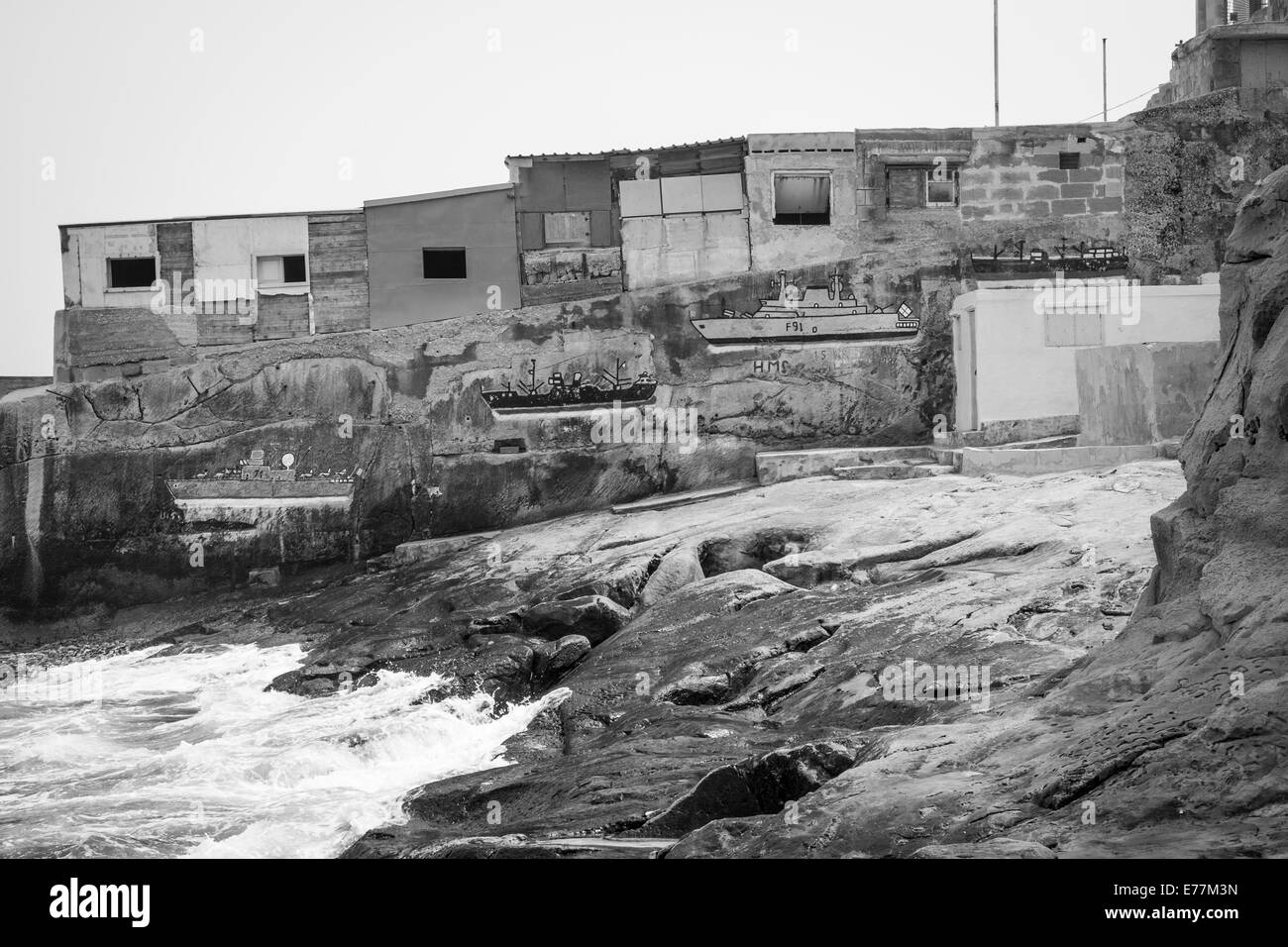 St Elmo's bay on the Mediterranean Island of Malta Stock Photo Alamy
