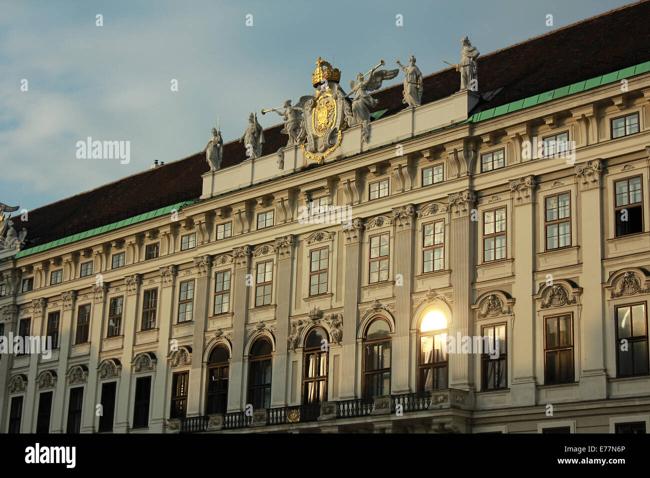 Front view of the Hofburg Palace, Vienna, Austria. Stock Photo