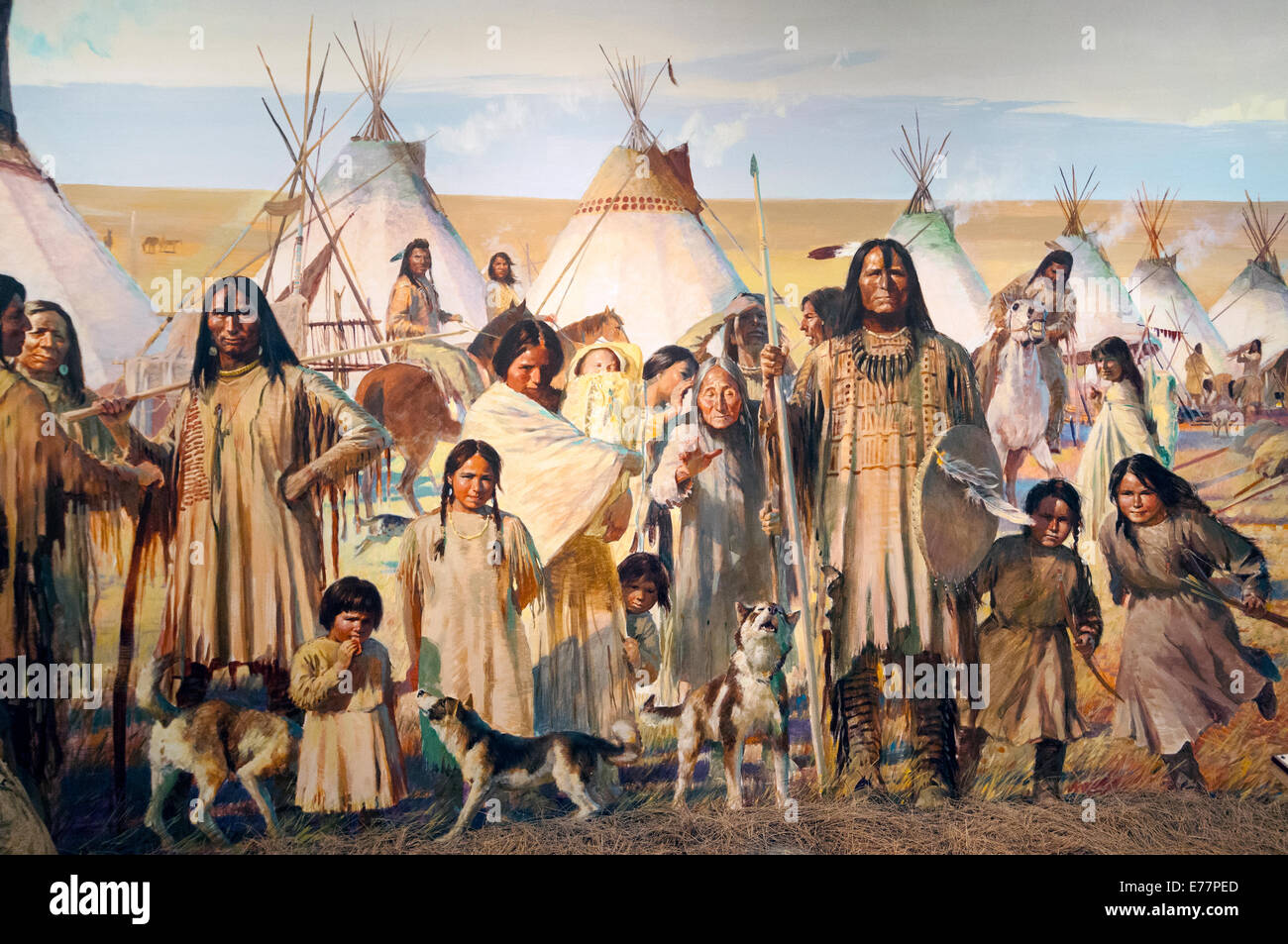 North american indian painting hi-res stock photography and images - Alamy