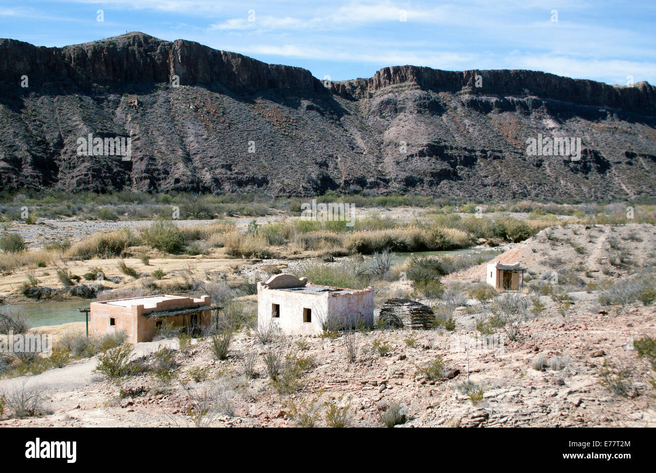 The Wild West mural in Alpine, Texas, vividly captures cowboy spirit and frontier history, brightening the town with bold colors and local pride. Stock Photo