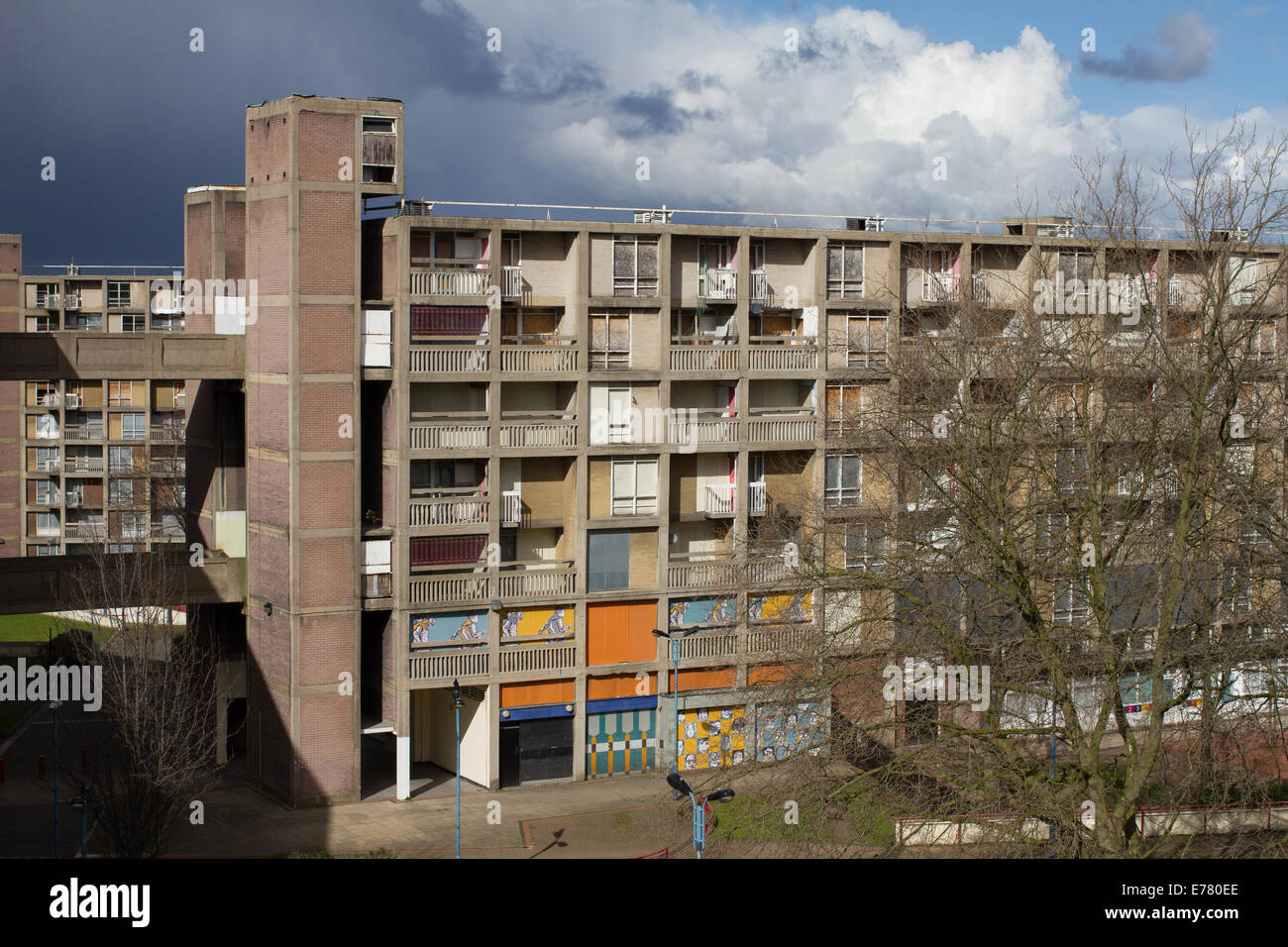 Park Hill Flats in Sheffield, South Yorkshire Stock Photo Alamy
