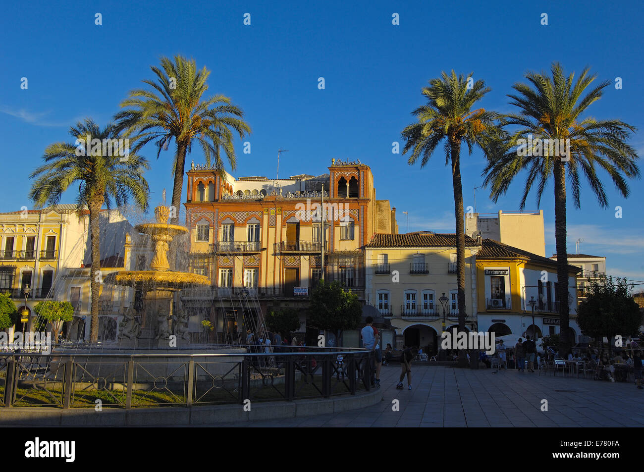 Merida, Plaza España, Badajoz province, Extremadura, Ruta de la Plata ...