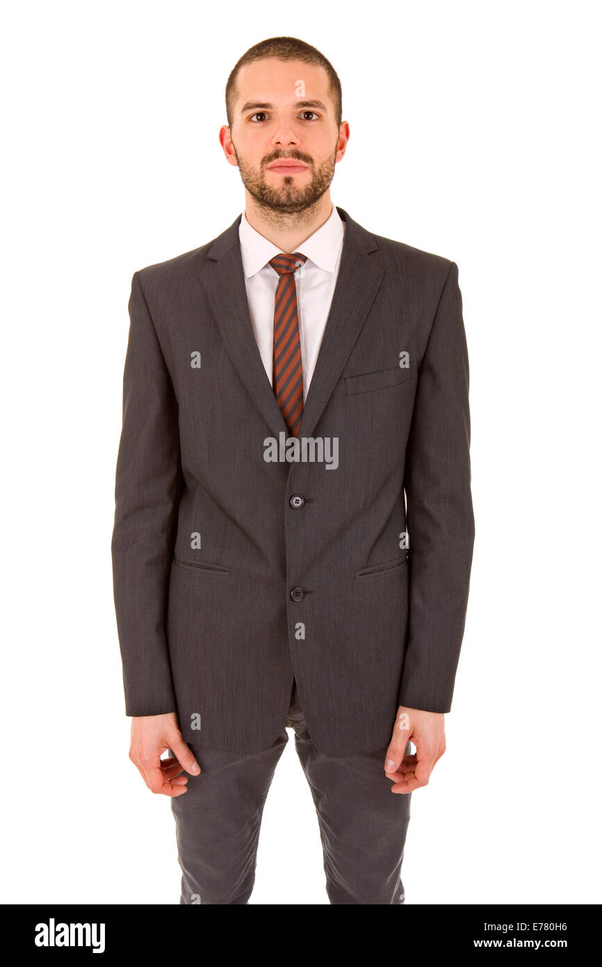 young business man portrait isolated on white Stock Photo - Alamy