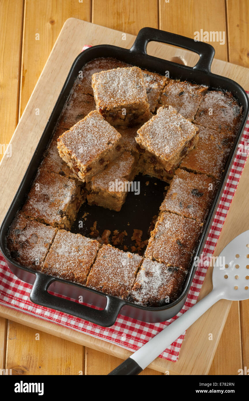 Traditional British bread pudding Stock Photo Alamy
