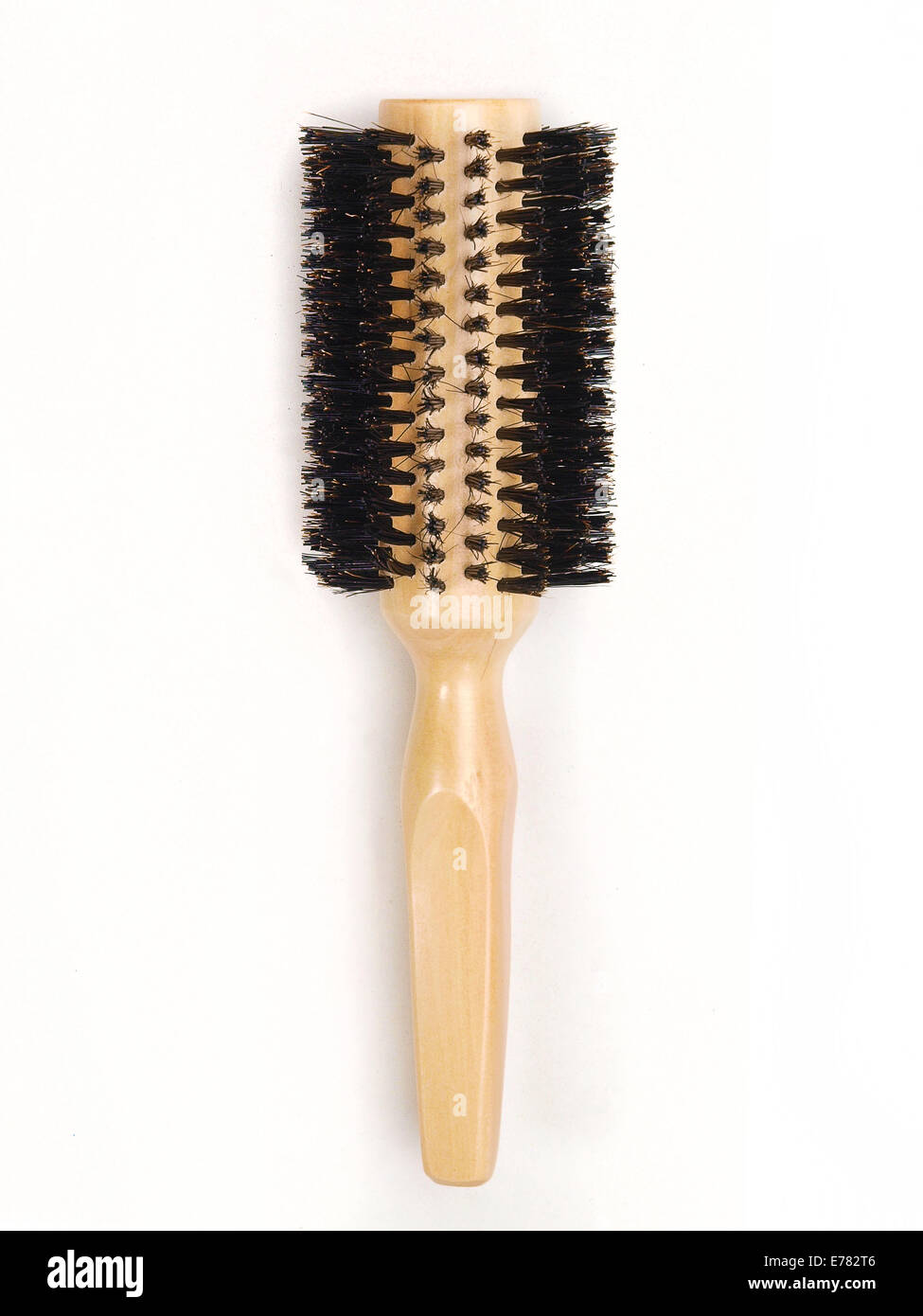 Round hair brush Stock Photo