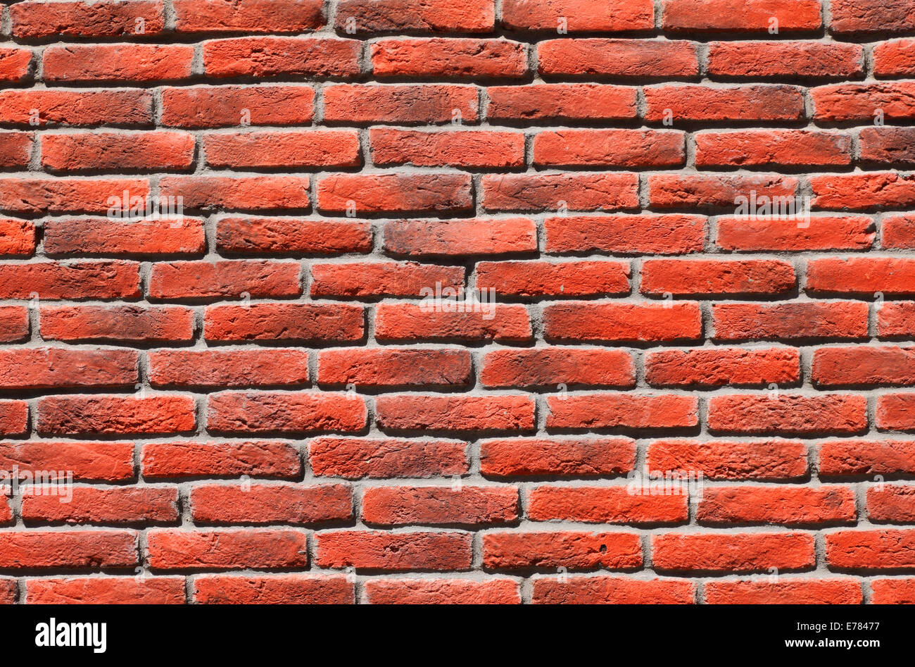Red brick wall background texture Stock Photo