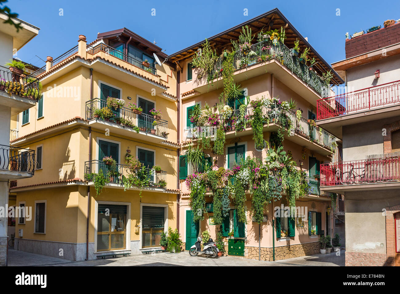 Traditional Sicilian houses Stock Photo