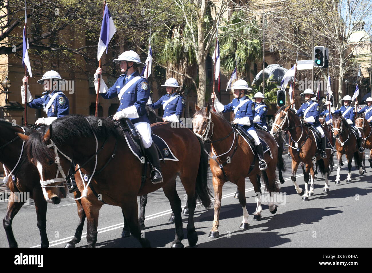 Sydney, Australia. 09th Sep, 2014. The Governor of New South Wales, Dame Marie Bashir, is honoured by the New South Wales Parliament as she prepares to retire from public life. Accompanied by an honour guard the Governor officially opened the 55th session of State Parliament Credit:  martin berry/Alamy Live News Stock Photo