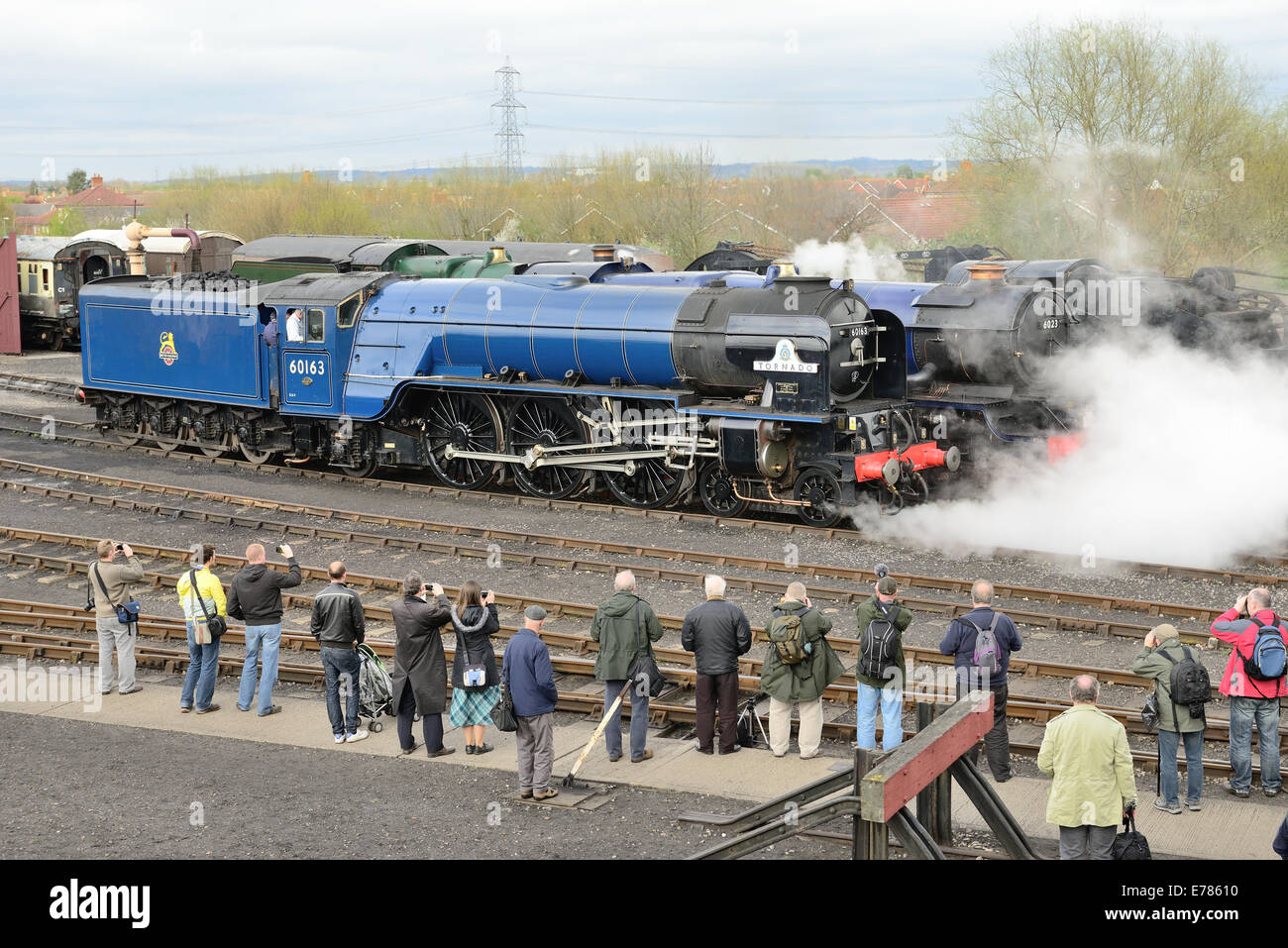 'Once in a Blue Moon' event at Didcot Railway Centre, the home of the Great Western Society. Stock Photo