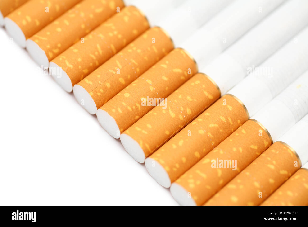 Closeup of filter tipped cigarettes Stock Photo Alamy