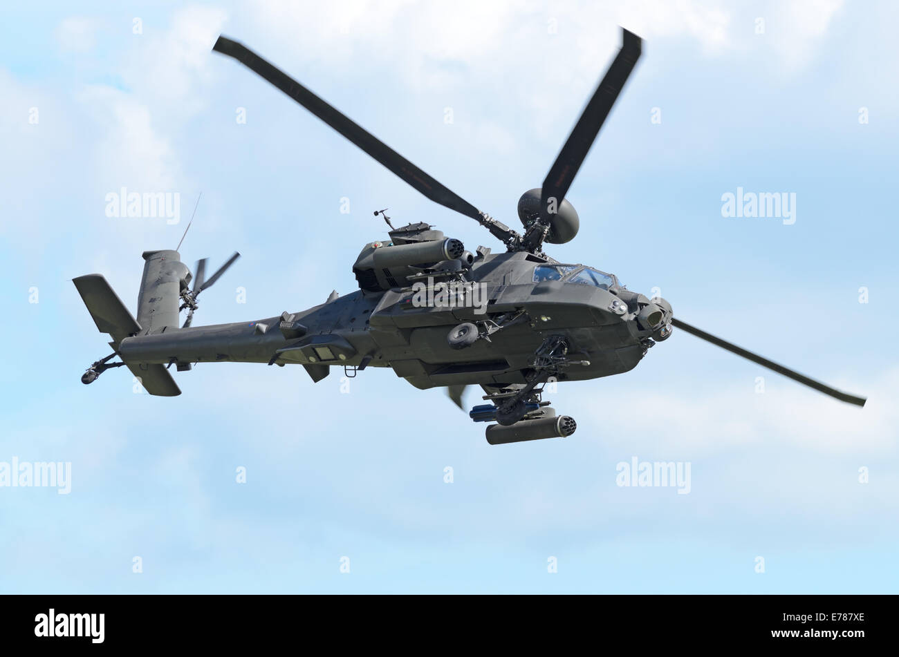 DUXFORD, CAMBRIDGESHIRE, ENGLAND - MAY 25: AH-64 Apache helicopter ...