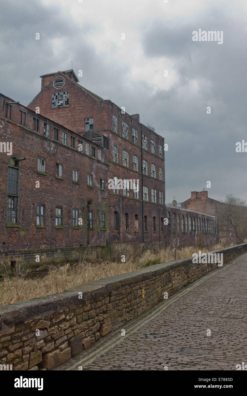 Construction and building work on Eagle works at Little Kelham sustainable property development in Kelham Island Sheffield. Stock Photo