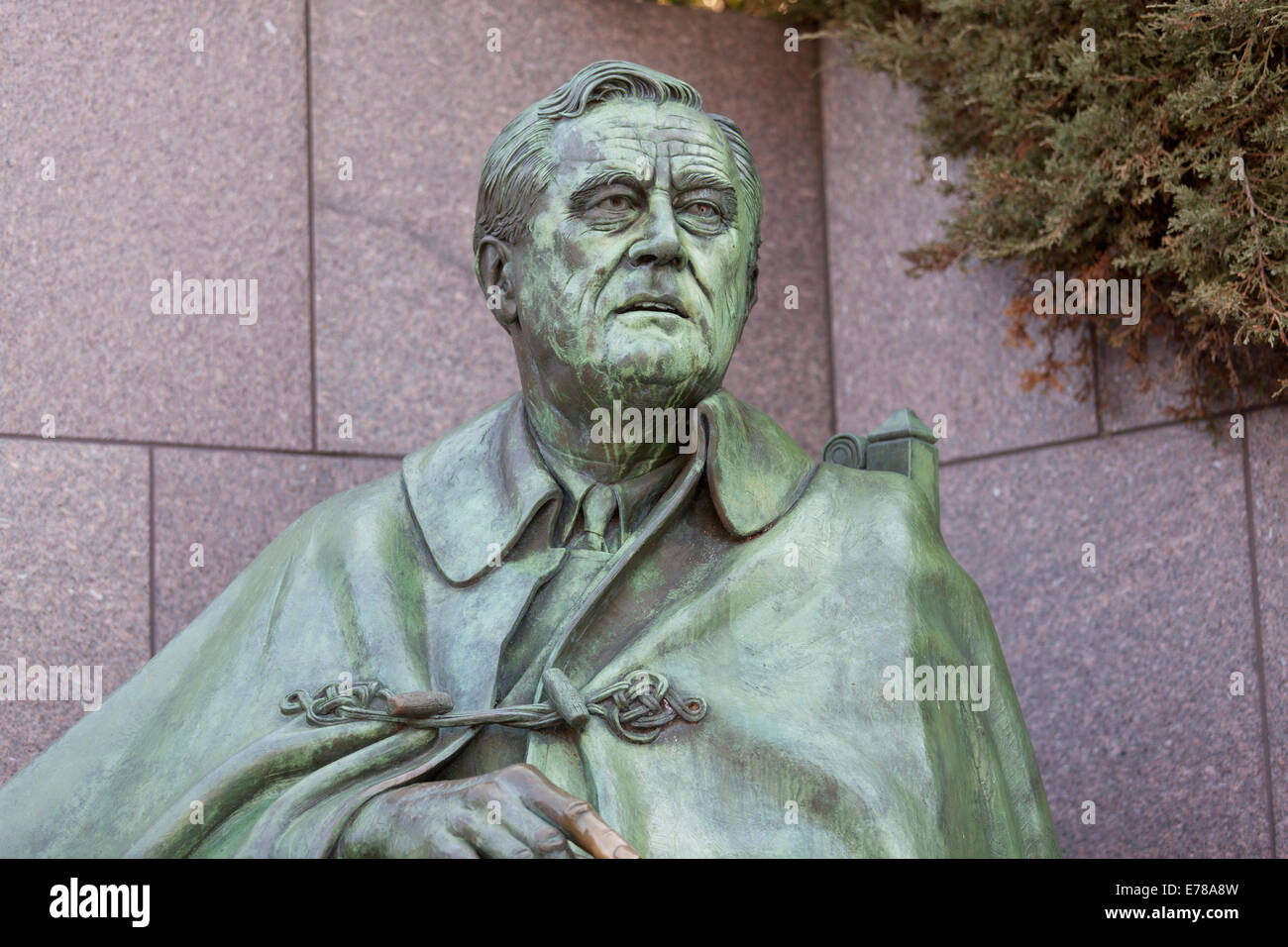 FDR statue at the Franklin Delano Roosevelt Memorial - Washington, DC USA Stock Photo