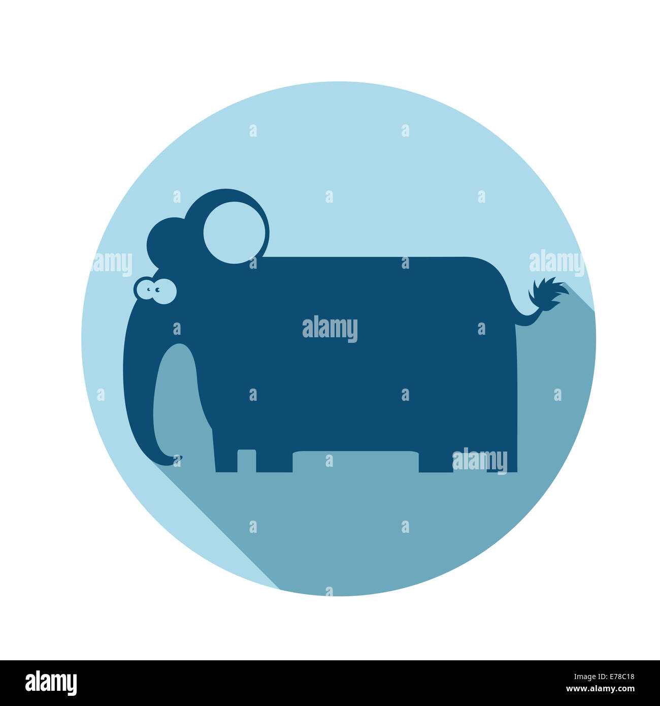 Elephant icon Stock Photo