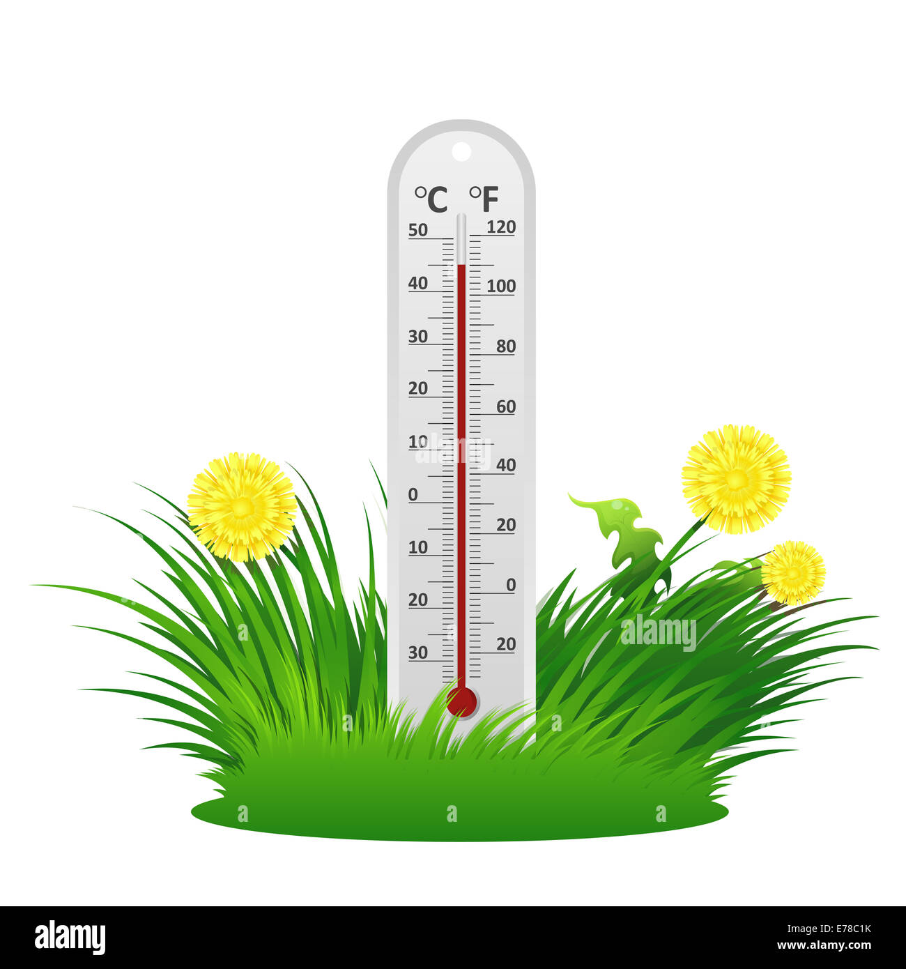 Free Vector  Thermometer in summer weather