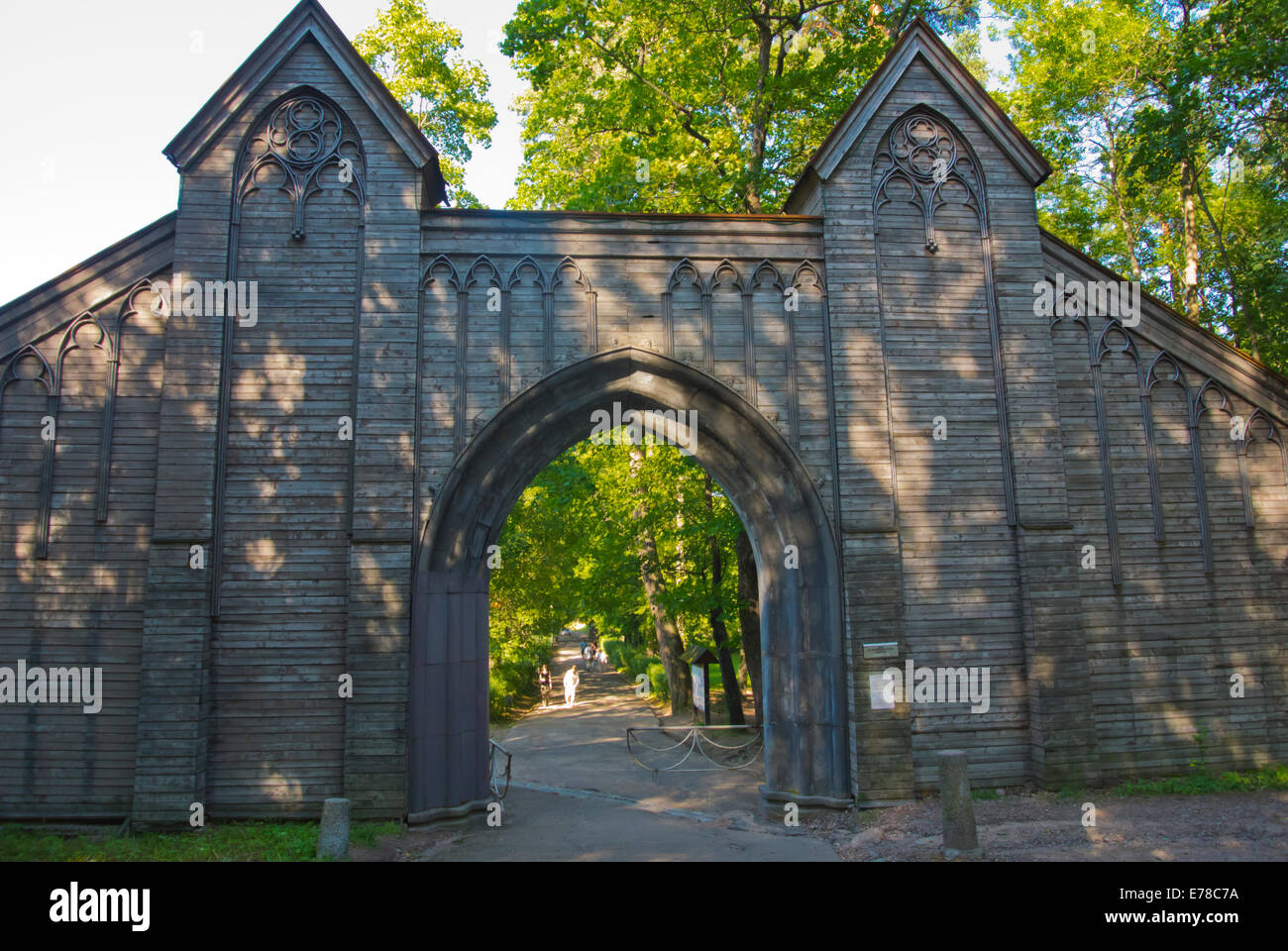 Gate, Monrepos park, Karelia, Russia, Europe Stock Photo Alamy