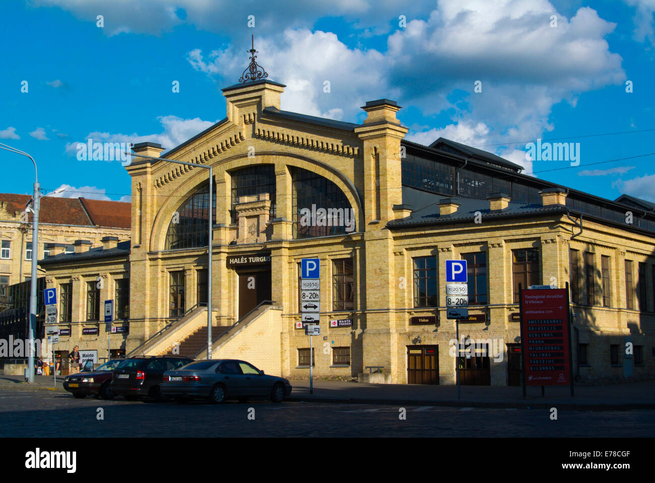 Hales Turgus, the main market hall, central Vilnius, Lithuania, Europe