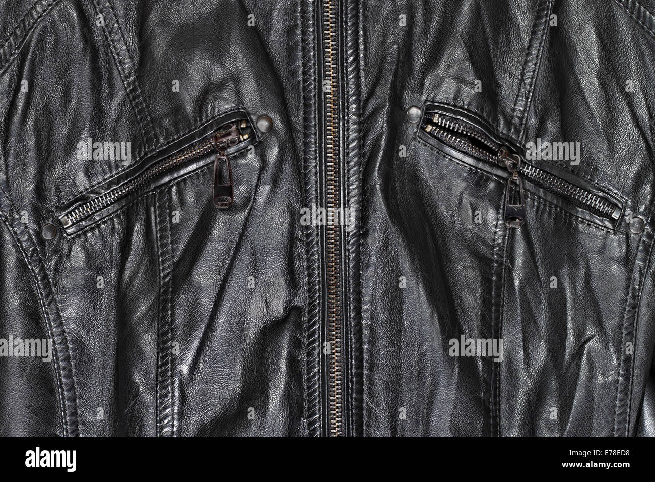Black shiny leather texture hi-res stock photography and images - Alamy