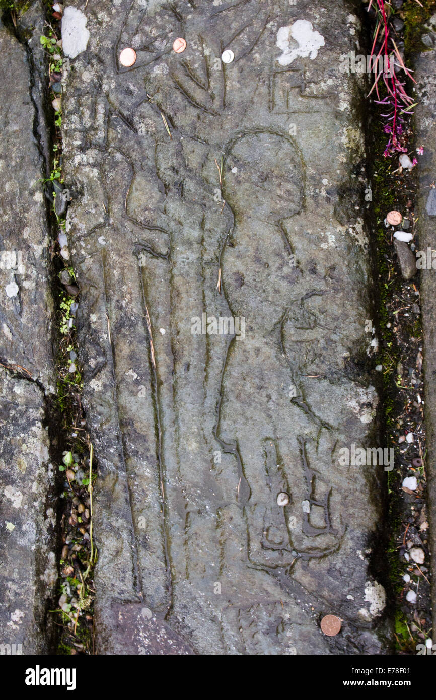 Rob Roy's Grave in the hamlet of Balquhidder above Loch Voil in Loch