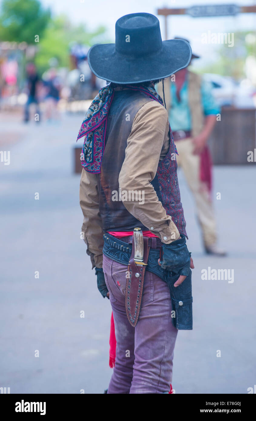 A participants in the Vigilante Days event in Tombstone , Arizona Stock Photo