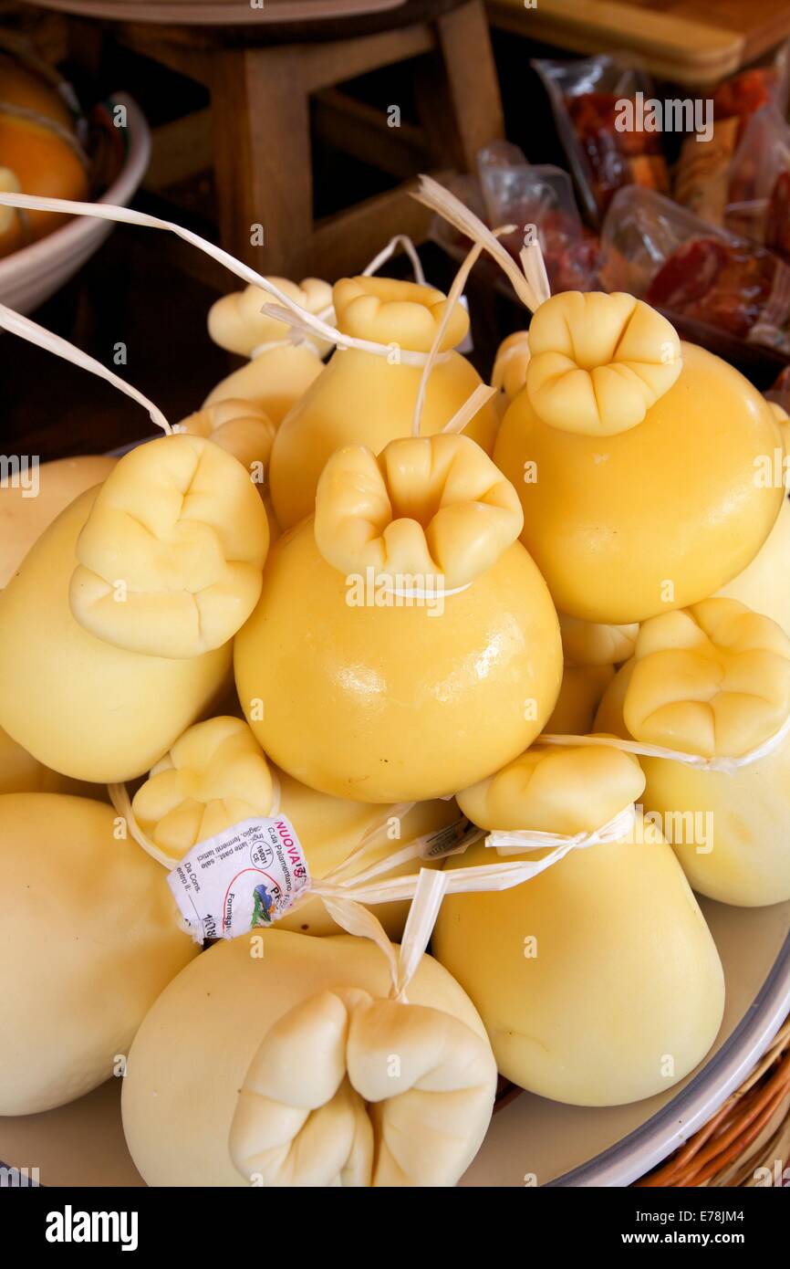 Provolone Cheese, Ortygia, Syracuse, Sicily, Italy, Southern Europe