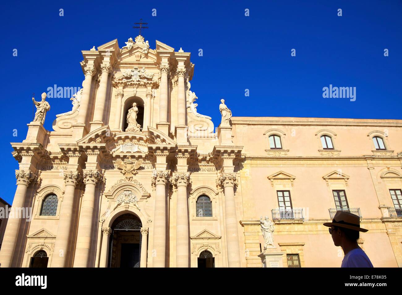 Duomo, Ortygia, Syracuse, Sicily, Italy, Southern Europe Stock Photo