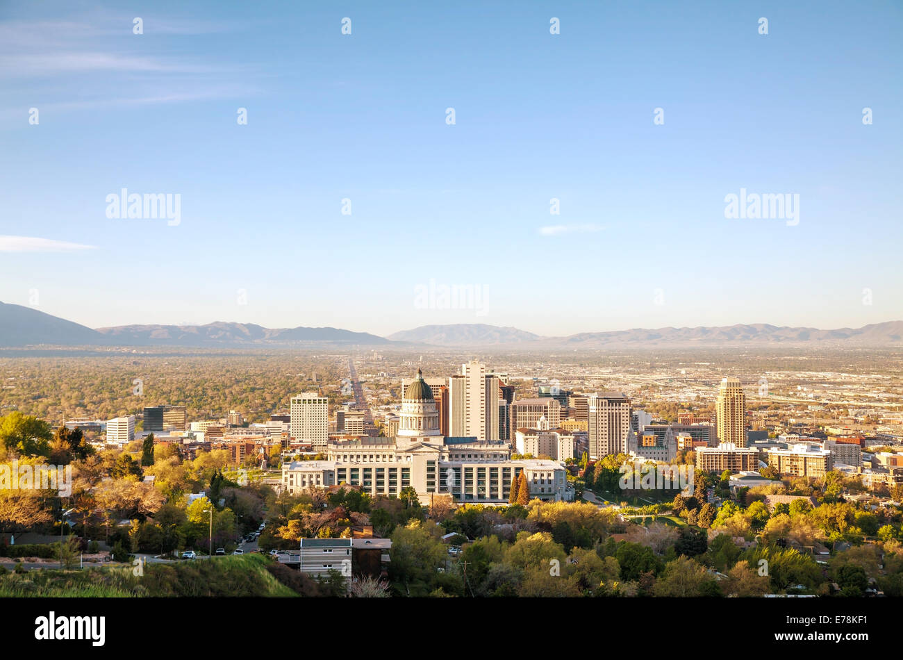 Salt lake city aerial hires stock photography and images Alamy