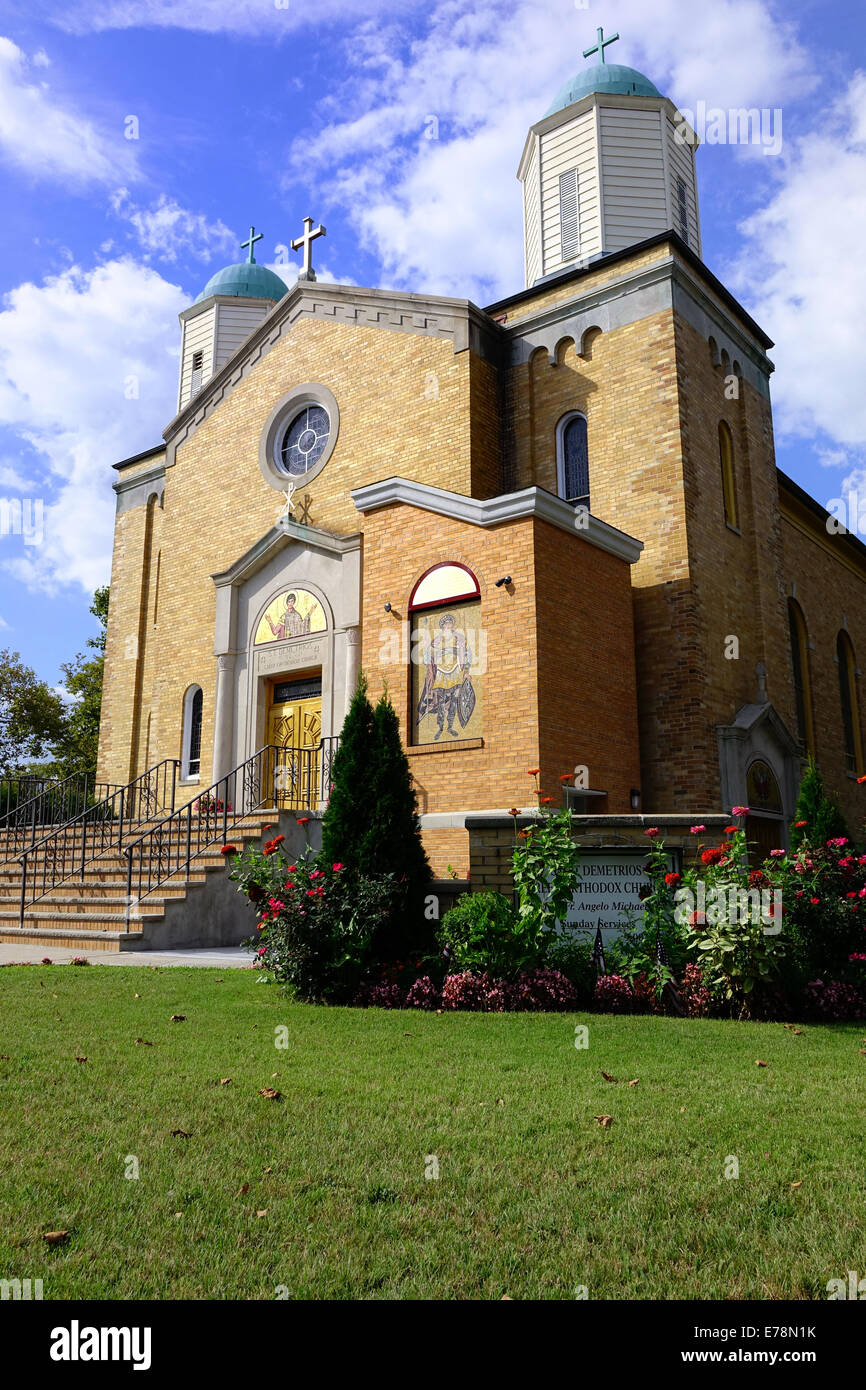 Saint Demetrios Greek Orthodox Church, Perth Amboy, New Jersey Stock Photo