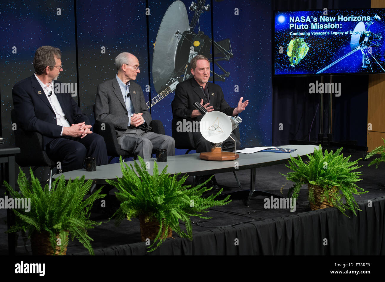 NASA scientists Jim Green, Ed Stone, and Alan Stern presented at the ...