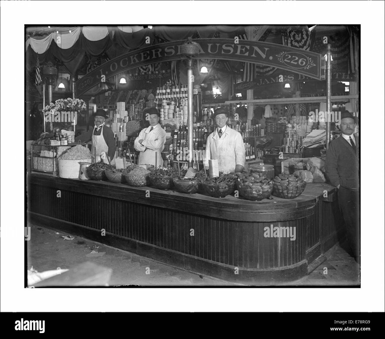 Condiment Stand in Center Market   U.S. National Archives’ Loca Stock Photo
