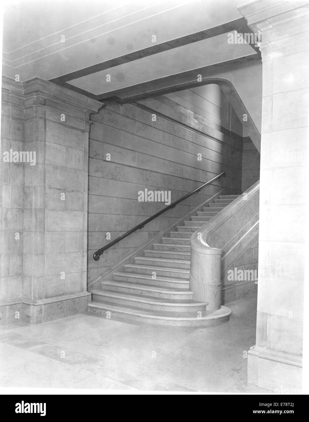 Photograph of the Pennsylvania Avenue Lobby Stairway Stock Photo