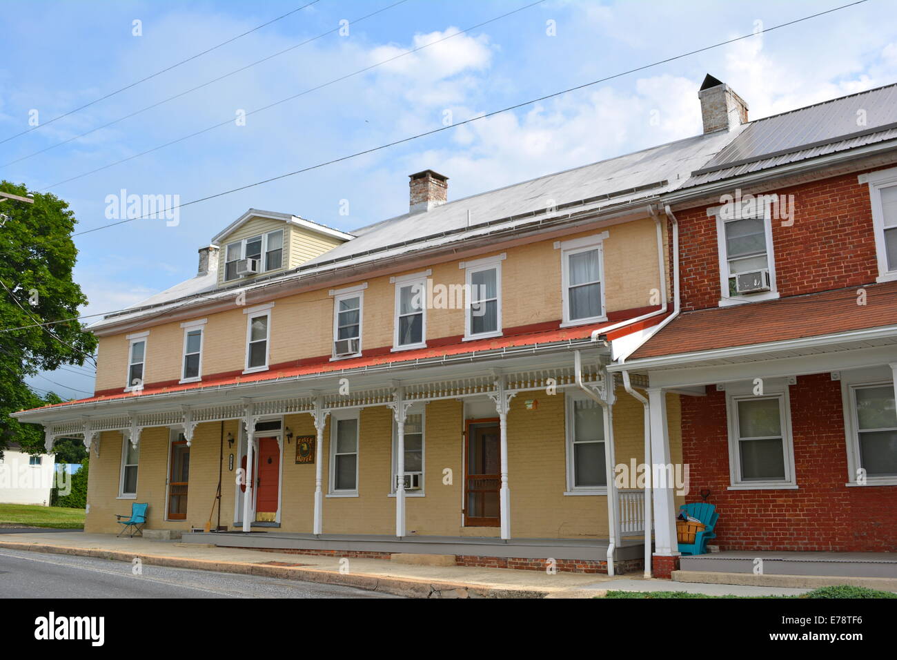 Upper Strasburg FrankCo PA Eagle Hotel Stock Photo Alamy